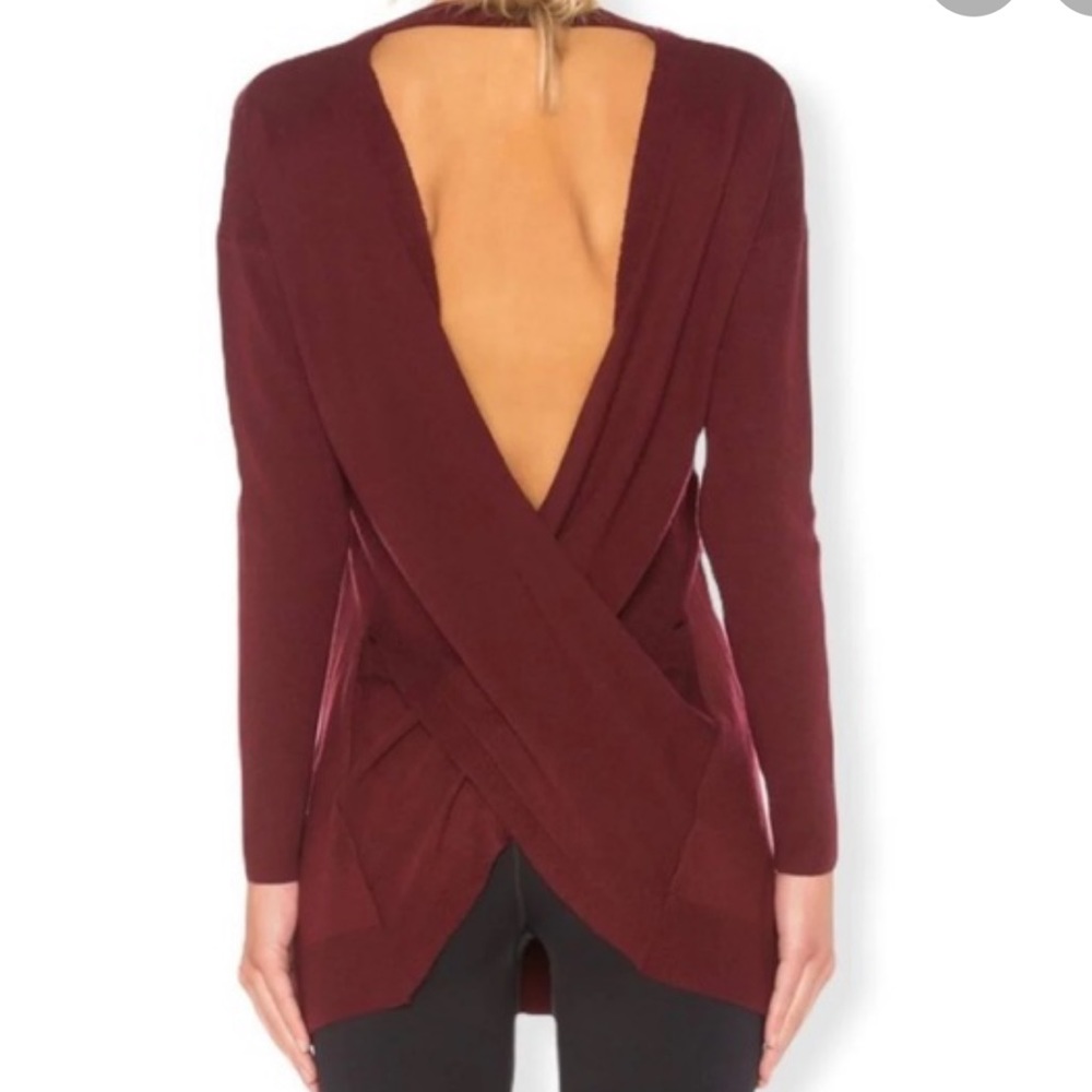 NWT VIMMIA Shavasana Reversible Sweater Burgundy size small